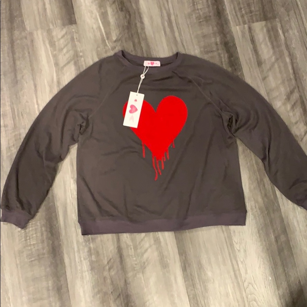NWT!! Buddy Love Bleeding Heart Long Sleeve!